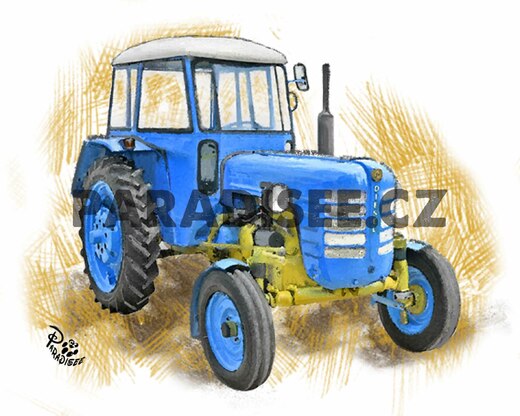 ZETOR MODRÝ - Termosky, termohrnky, smalt, keramika, sklo..